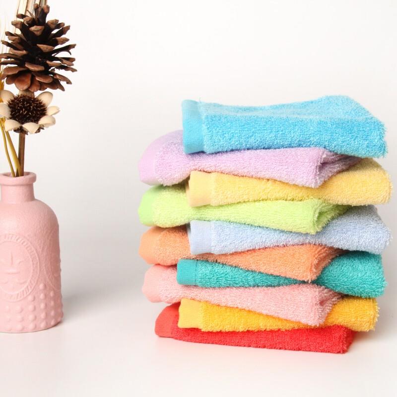 德国正品天源竹纤维方巾十色擦脸吸汗巾柔软亲肤简约多色