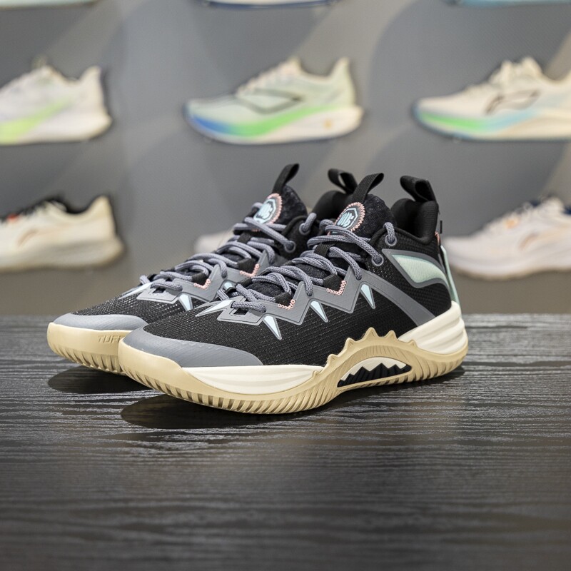 李宁篮球鞋2025新款反伍暴风 SE男子轻量高回弹篮球外场鞋ABFV033