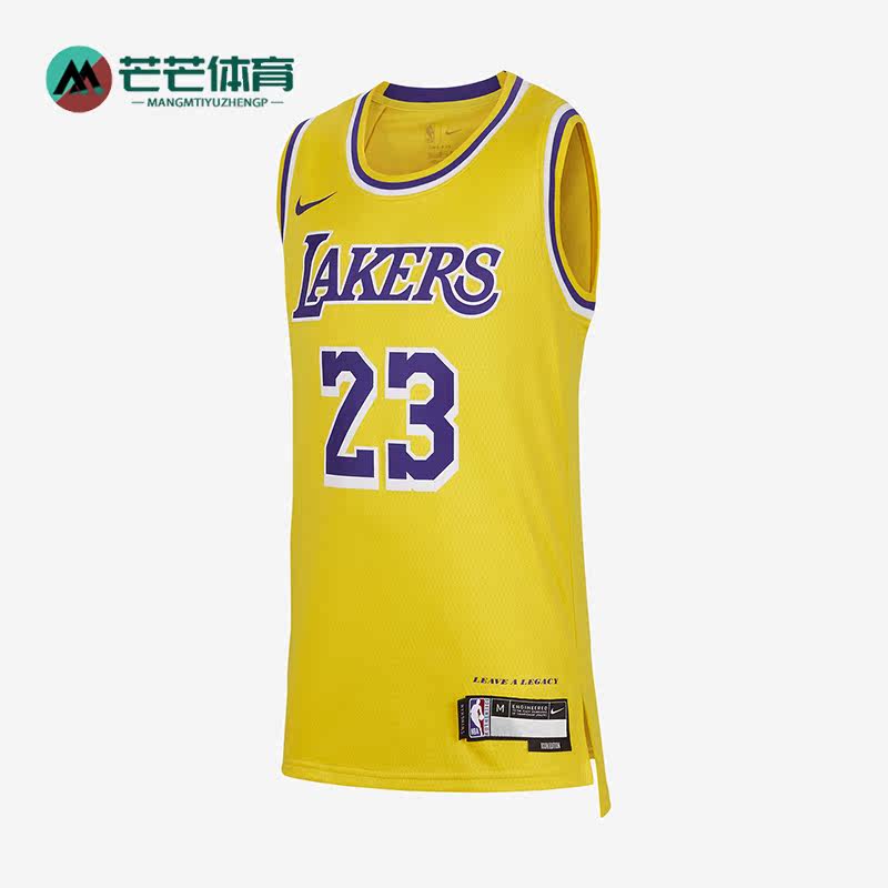 Nike/耐克正品夏季大童洛杉矶湖人队宽松透气球衣FZ8625-728