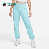 耐克正品 SWOOSH 女子起绒秋冬宽松针织运动长裤 Nike BV4090 482