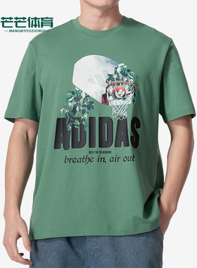 Adidas/阿迪达斯正品LIL STRIPE Q2 T男士夏季短袖T恤IM8511