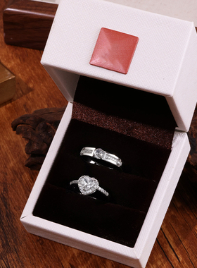 结婚活口对戒奢华婚礼仿真钻戒男女一对求婚戒指道具开口可调节