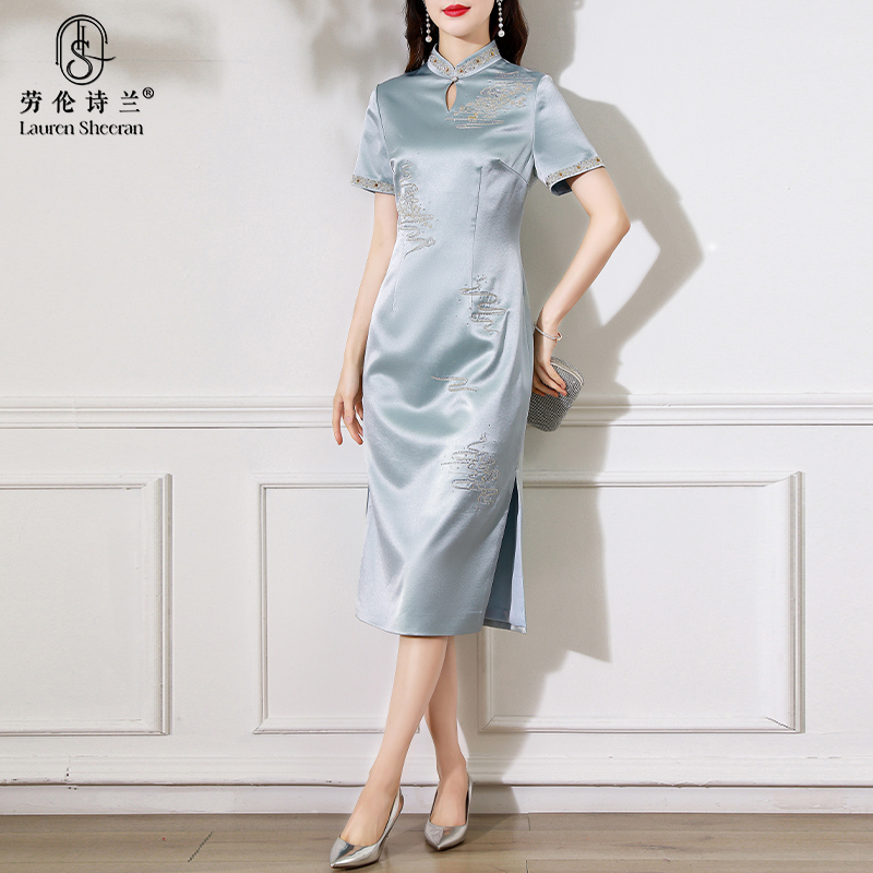 婚宴妈妈礼服女高贵气质洋气大码