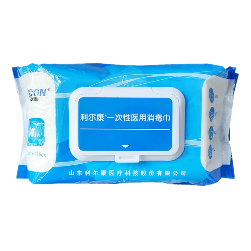 利尔康100抽医护卫生消毒湿巾