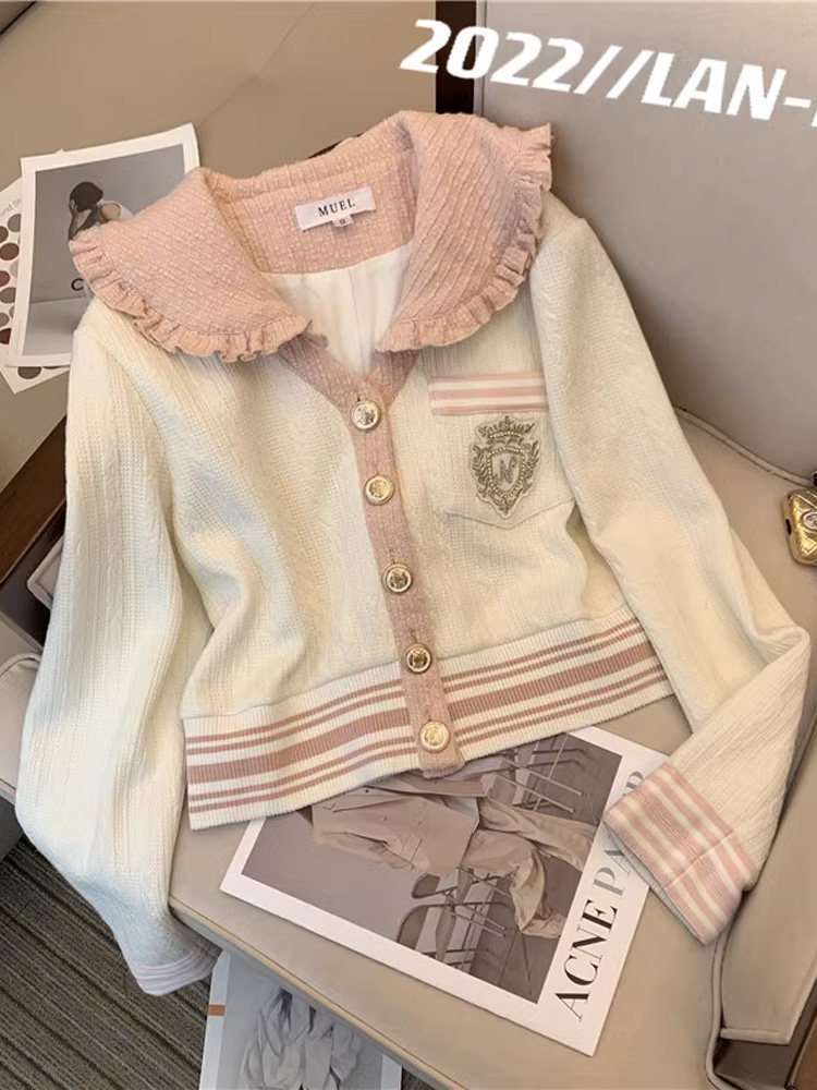 SMALL FRAGRANCE SUIT 2024 NEW WOMENS SPRING CASUAL FASHION AGE REDUCTION EARLY SPRING TWO-PIECE SET