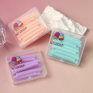 黑之羽冰激凌款自粘Q弹烫睫毛垫片角蛋白翘睫翘睫术硅胶奎边模具