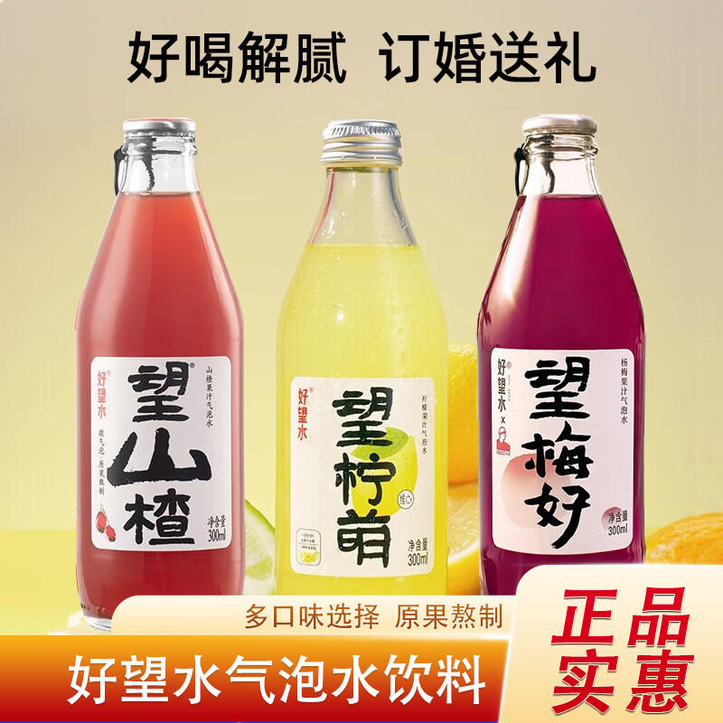好望水望山楂望柠檬望梅好饮料