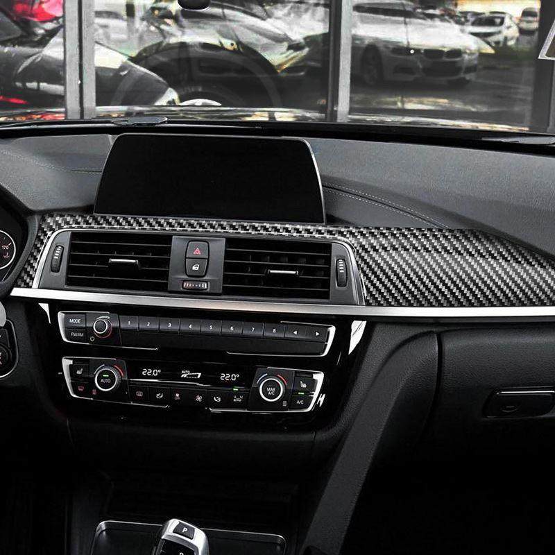 莎莎碳纤适用于宝马4系f32 f33lci中控仪表板碳纤维内饰装饰贴