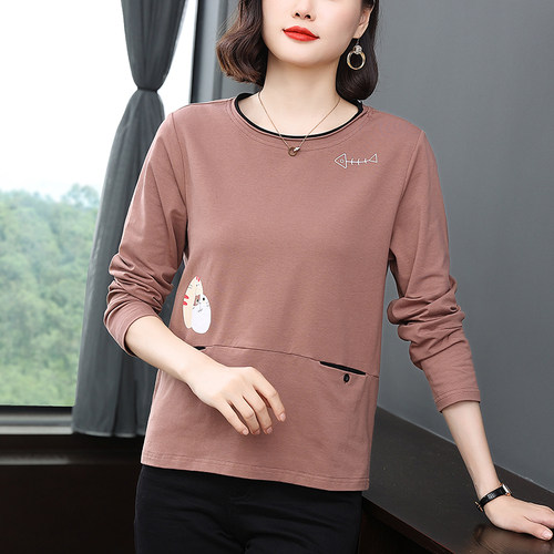 春装妈妈新款洋气打底衫