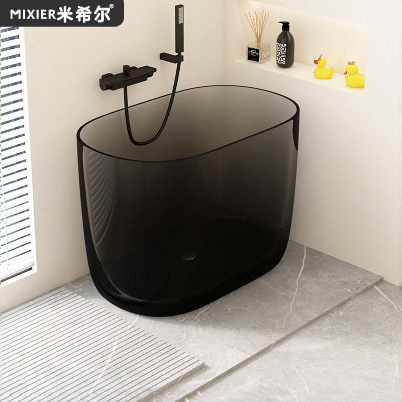 迷你深泡透明小浴缸小户型