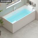 亚克力浴缸家用小户型方形缸冲浪按摩恒温日式 1.8米 深泡浴盆1.1