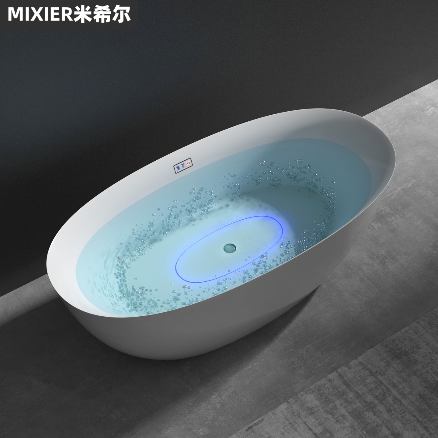 独立式双人亚克力浴缸家用小户型