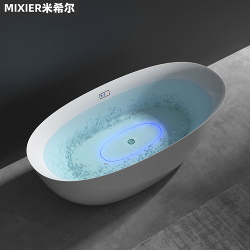 独立式双人亚克力浴缸家用小户型