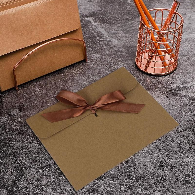 10pcs classical kraft envelope handmade retro paper window e