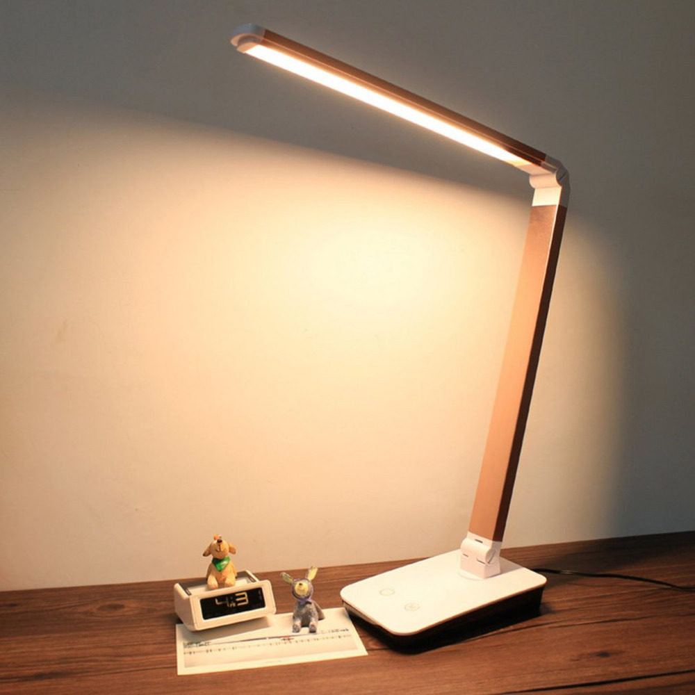 foldable 4-level dimmable touch desk lamp led table light to