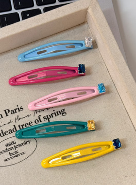 韩式ins精致闪钻bb夹氛围感发夹边夹侧边小夹子刘海发卡网红发饰