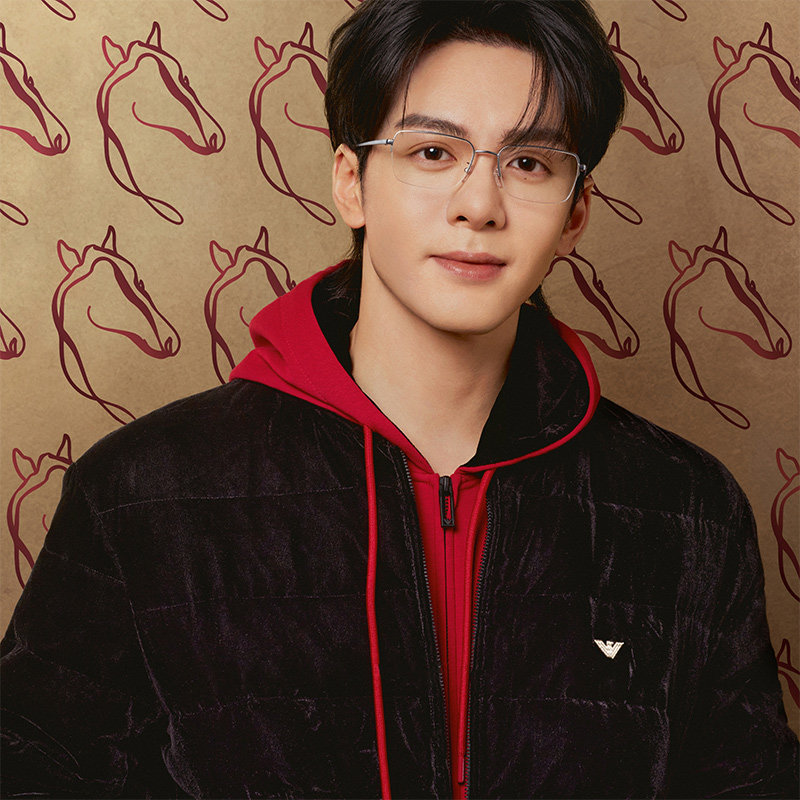 ARMANI【新年限定】【曾舜晞同款】光学男可配镜枕形眼镜0EA1180D