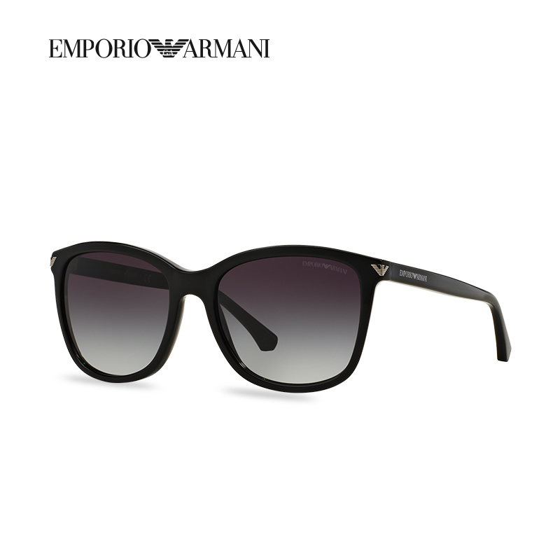 【礼物】阿玛尼方形墨镜女防晒腮红太阳镜男士夏ins潮流 0EA4060F