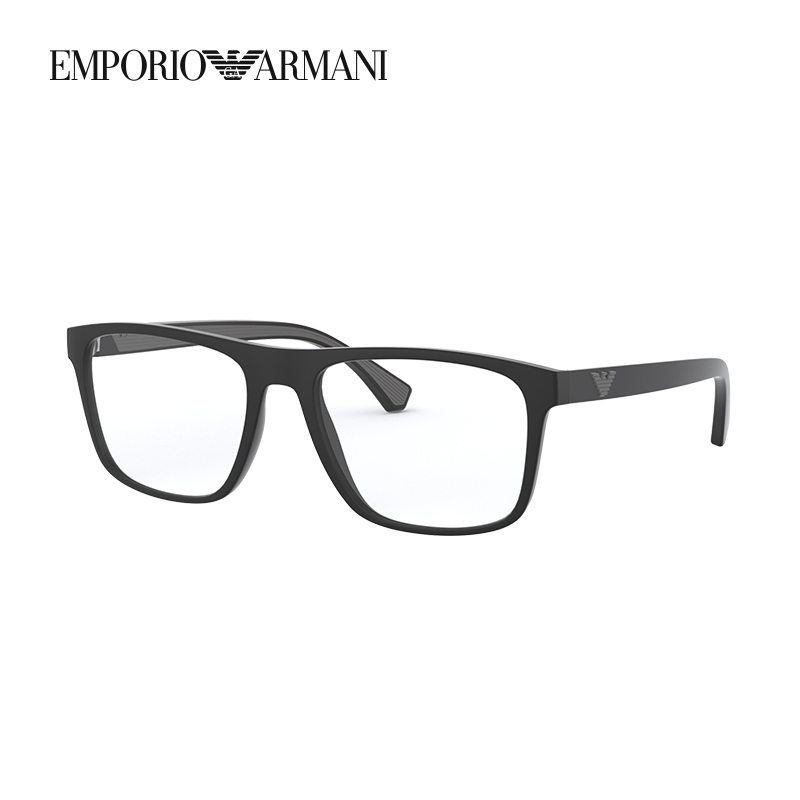 阿玛尼镜架armani经典矩形光学