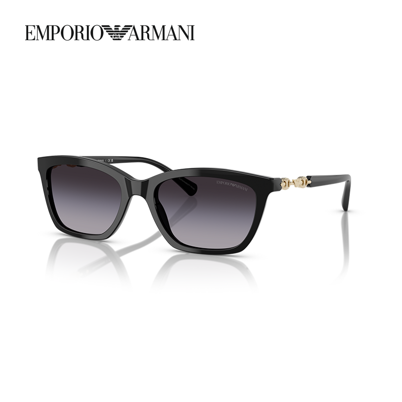 【礼物】阿玛尼墨镜女新品渐变太阳眼镜猫眼形时尚摩登 0EA4238F