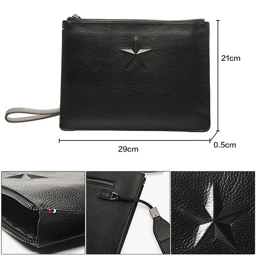 Вместительная и большая маленькая сумка клатч, кожаная сумка с петлей на руку для отдыха, воловья кожа