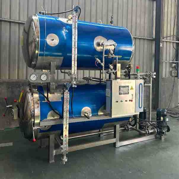 鱼罐头八宝粥高温杀菌锅全自动杀菌锅玻璃瓶燕窝喷淋式杀菌锅