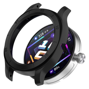 适用于华为watch GT Cyber赛钢PC半包表壳改装保护壳智能GT 高级感男女手表转接替换22mm手表带配件防摔防刮