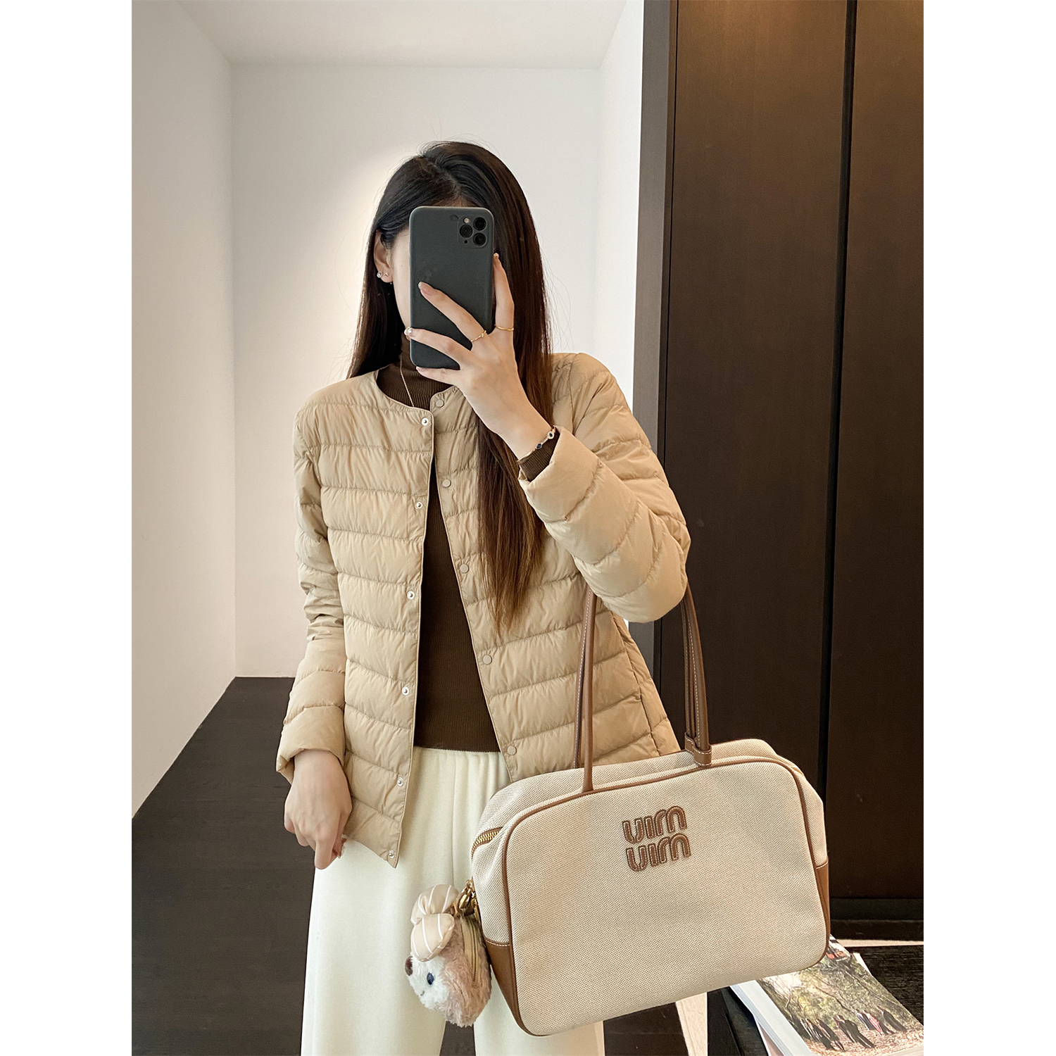 白鹅绒内胆轻薄马甲外套羽绒服女