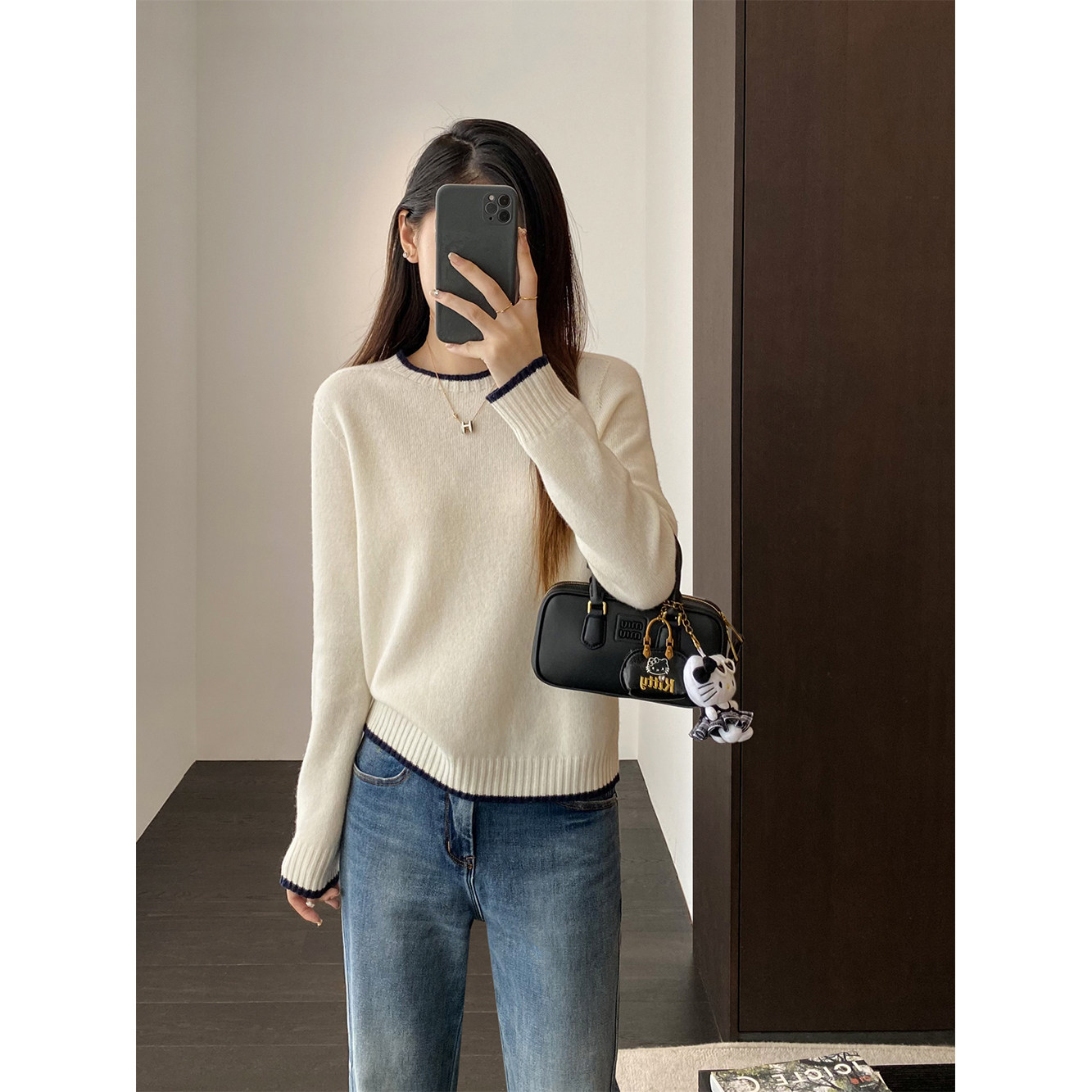 无缝一体100羊毛高端外贸工厂女装撞色长袖内搭上衣毛衣针织衫女,女装/女士精品,毛针织衫,淘宝优惠券,粉丝福利购,淘宝优惠卷