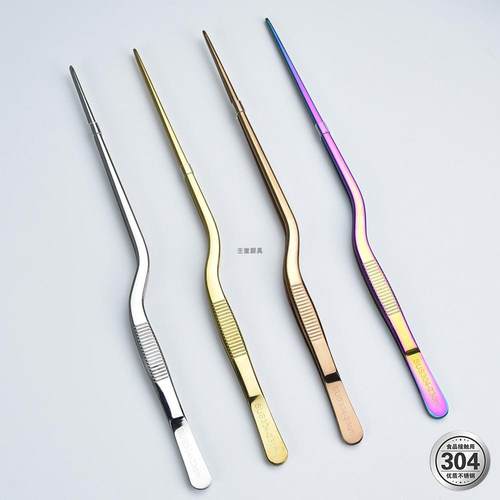 304摆盘镊子厨师造型工具
