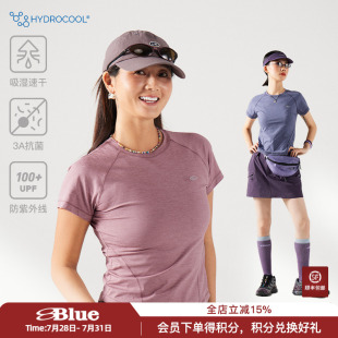 女夏季 NothommeBLUE藍(lán)岐吸濕速干運(yùn)動T恤抗菌抑味UPF100顯瘦短袖