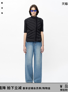 VVNK JANE PLUS“轻薄涂层面料”裹身羽绒小马甲女J349250044D