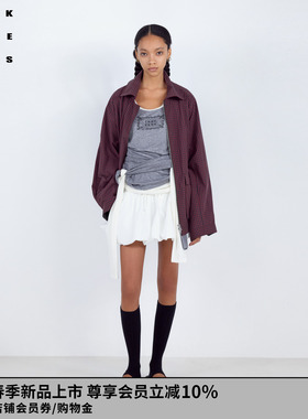 VVNK JANE PLUS2026春季新款复古格纹夹克外套女J610352003A