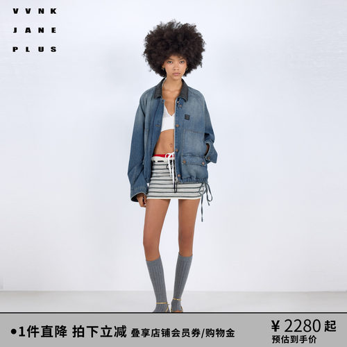 VVNK JANE PLUS2026春季新款工装牛仔夹克外套女J611352208A