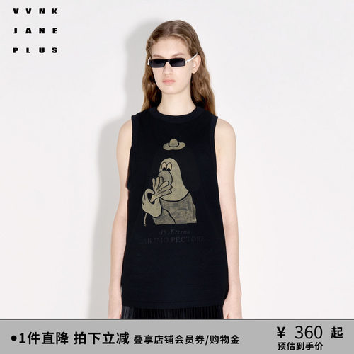 夏季背心VVNKJANEPLUS印花百搭