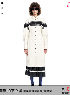 VVNK JANE PLUS夏季新品简约休闲衬衣式长袖连衣裙女J310650027B