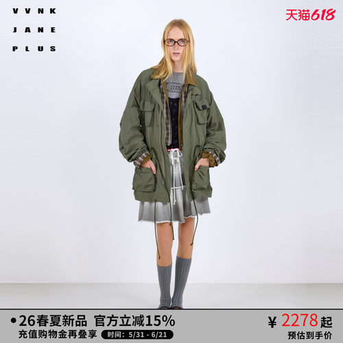 VVNK JANE PLUS2026春季新款工装感廓形外套女J620361009C