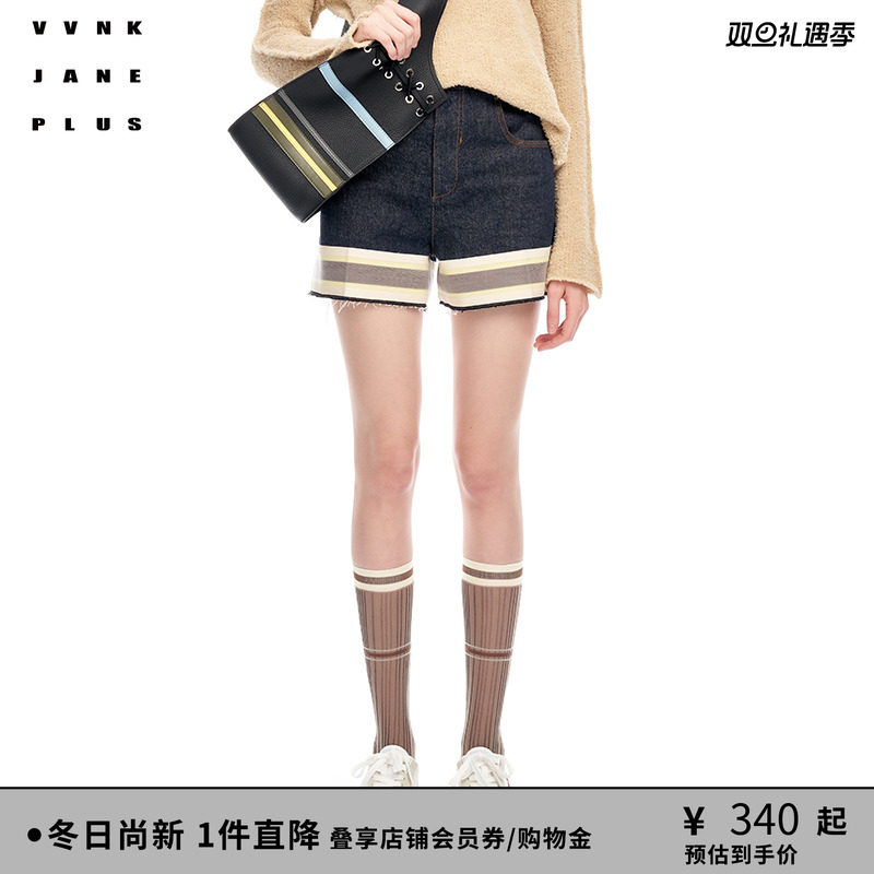 VVNKJANEPLUS牛仔短裤