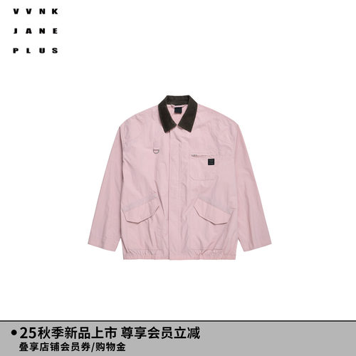 VVNK JANE PLUS春款撞色翻领工装夹克外套 J530352009A