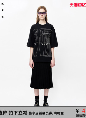 VVNK JANE PLUS「JEN UMAN合作系列」短袖印花T恤女J330556305B