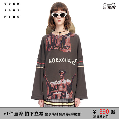 VVNKJANEPLUS直袖卫衣