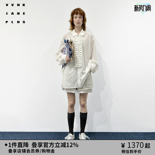 衬衫 VVNK 宽松木耳边长款 PLUS夏季 女J520460030E JANE