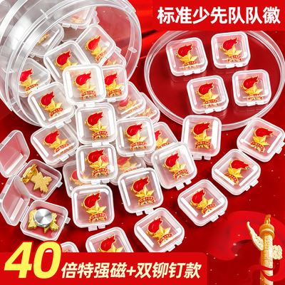 少先队队徽徽章队徽少先队员正版磁吸式校徽小学生中国少先队员队徽安全别针款标准款少年先锋队徽章强磁磁铁