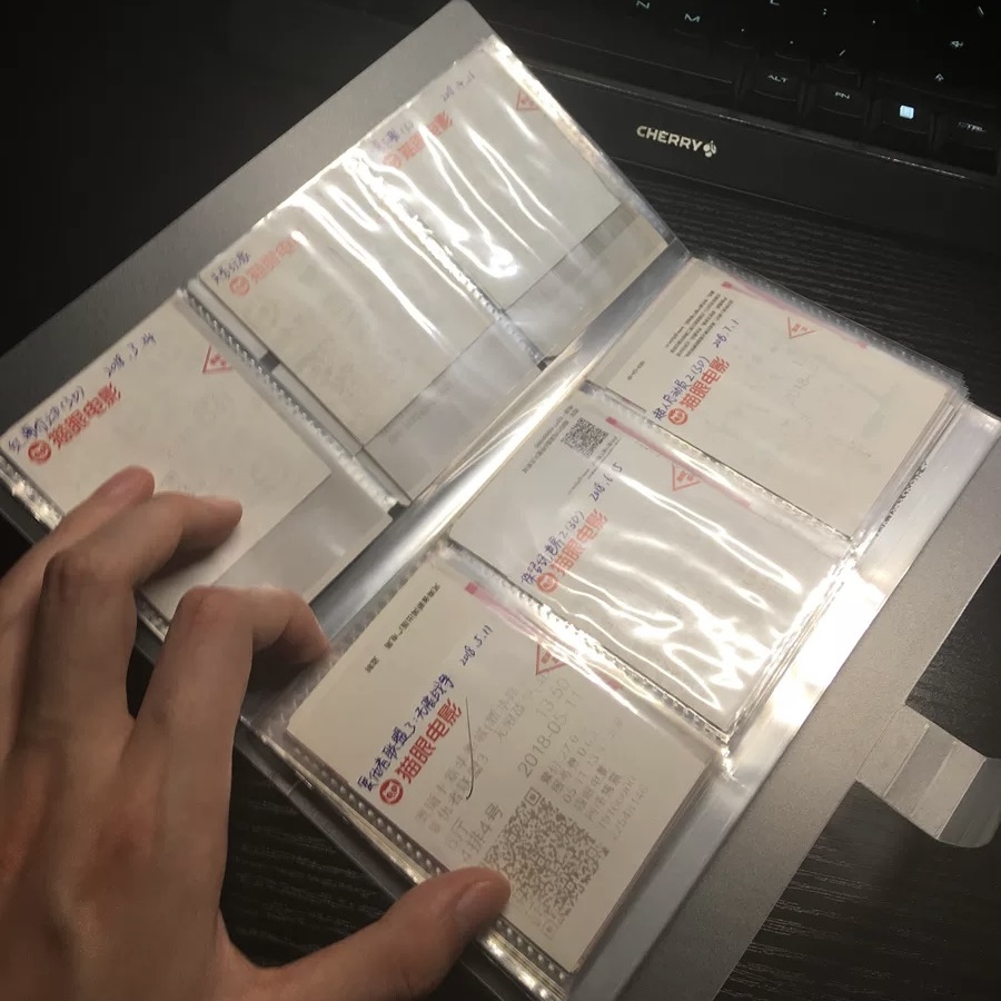 电影票夹票根收纳册收藏册车票高铁票收集册大容量情侣相册本纪念拍立得小卡册高颜值ins风票据3寸卡包