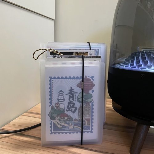 明信片收纳册收藏ins风高颜值透明相册本纪念册影集大号拍立得卡片小卡油画棒画画绘画作品美甲贴纸旅行卡册v
