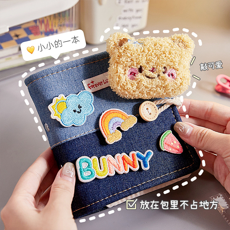 新款ins风拼接牛仔卡册一宫格迷你拍立得相