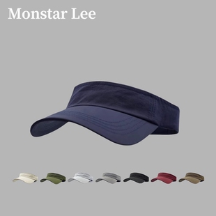 Monstar Lee日本设计师联名款速干空顶帽子夏季户外防晒帽鸭舌帽