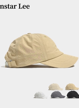 Monstar Lee日本设计师联名款速干短檐鸭舌帽遮阳帽反戴棒球帽子