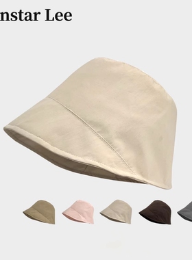 Monstar Lee日本设计师联名款速干渔夫帽子大头围户外水桶帽大码