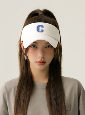 Monstar Lee日本UPF50+防晒帽夏季防紫外线户外空顶遮阳网球帽子
